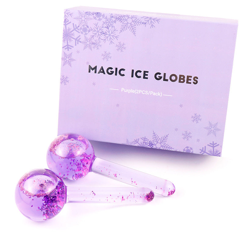 Purple Crystal Energy Beauty Ice Wave Ball